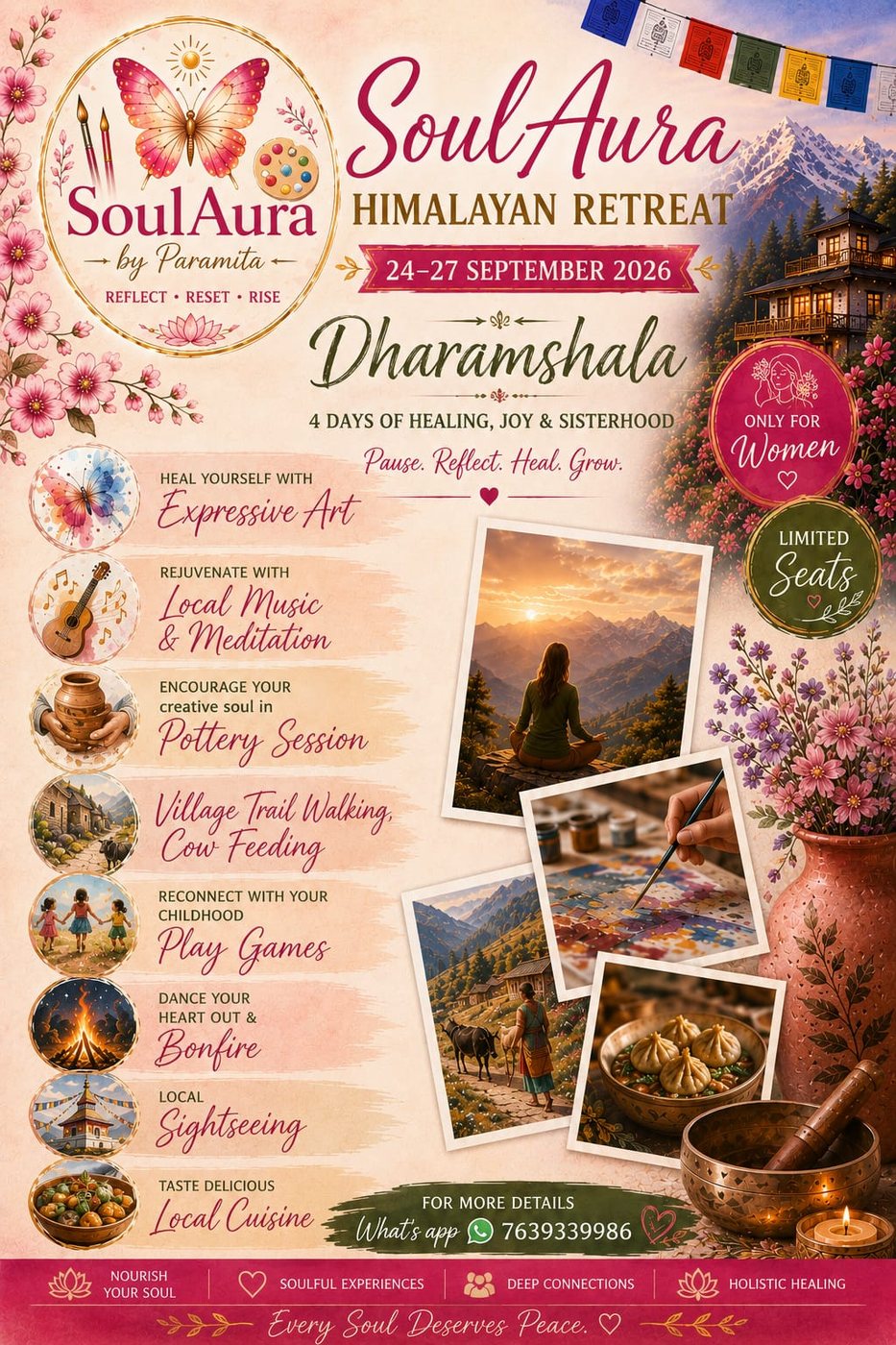 SoulAura Himalayan Retreat in Dharamshala, 24 to 27 September 2026