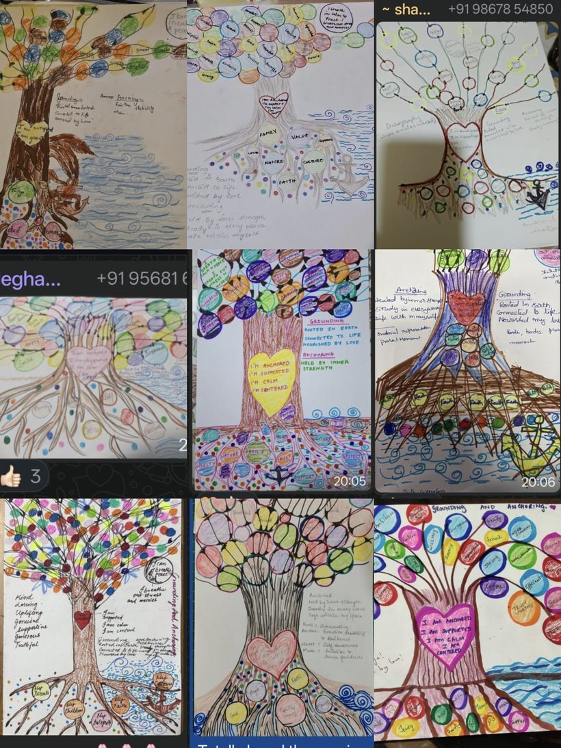 Tree of life art from a session